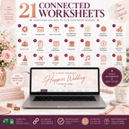 Wedding Planner Spreadsheet Excel Template 21 Tabs Digital Wedding Planning Budget Tracker