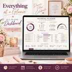 Wedding Planner Spreadsheet Excel Template 21 Tabs Digital Wedding Planning Budget Tracker